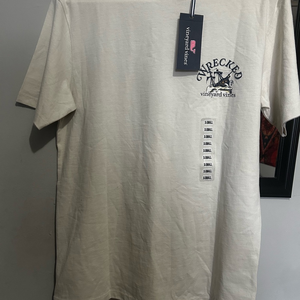 Vineyard Vines Cream Short Sleeve Tee with Graphic